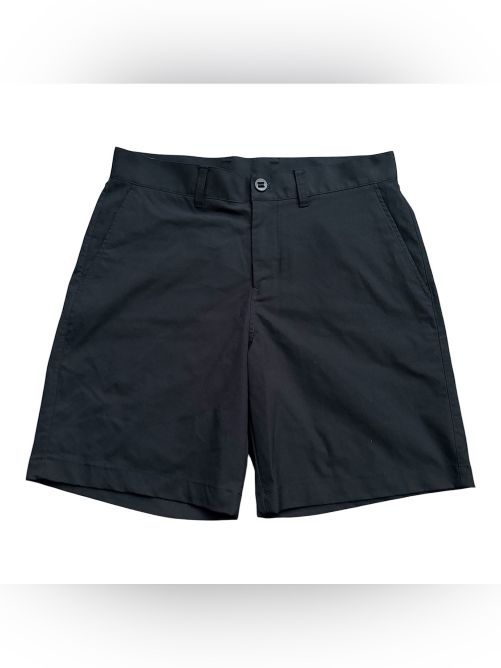 lululemon athletica Black Flat-Front Performance Shorts size 33